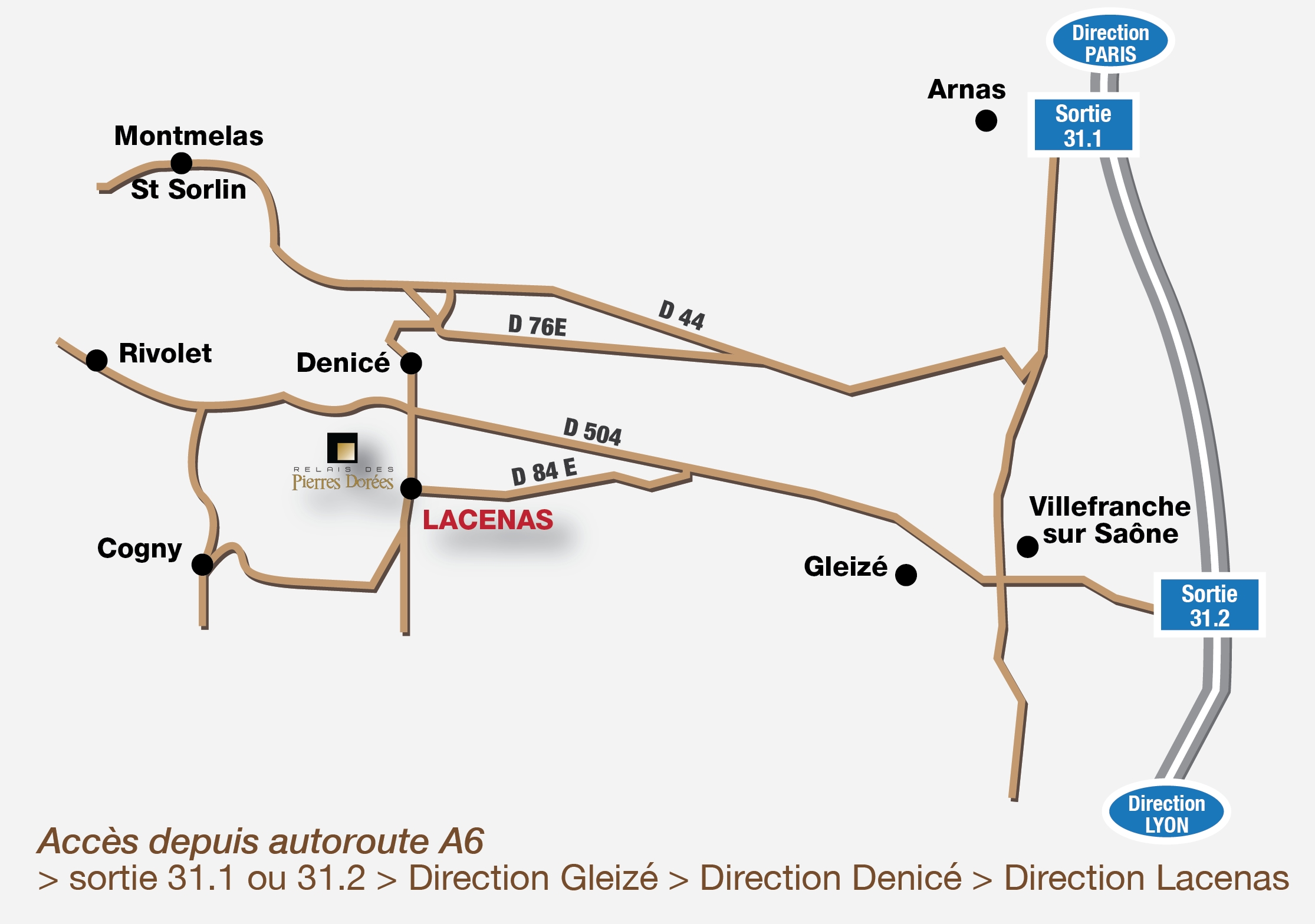 Plan - Relais des Pierres Dorées